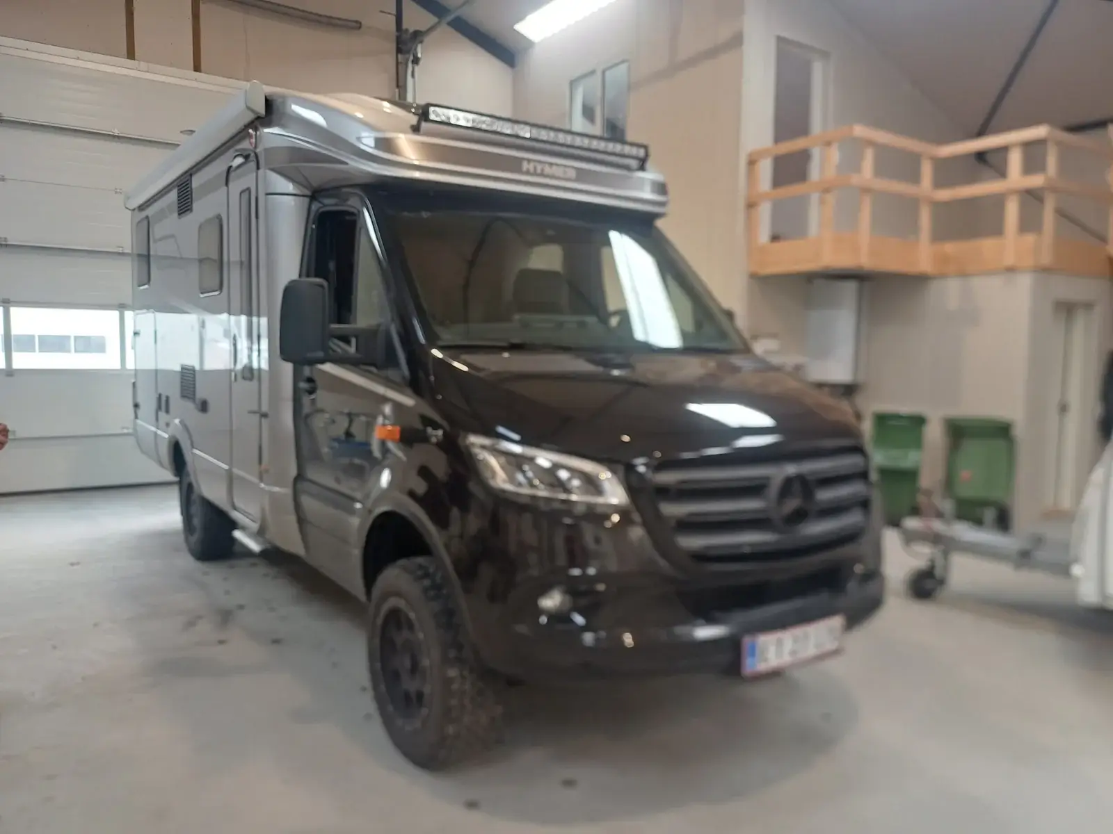Autocamper på Mobil Campingservices værksted